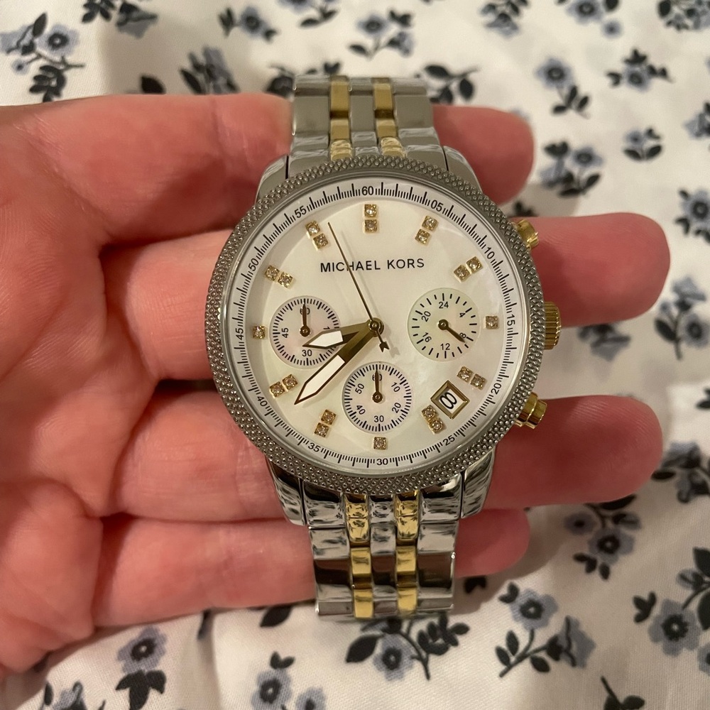 Michael Kors Two Tone Watch Women